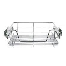 3 Cestos Extraíbles para Mueble de Cocina de 50cm de Ancho con Guías Telescópicas