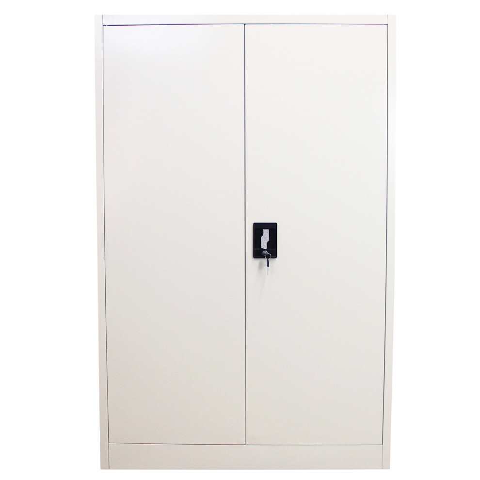 (140cm H x 90cm W x 40cm D) Metal Office 2 Door Filing Cabinet Unit  Flatpack