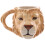 Novelty Lion Head Shaped Ceramic Mug 2