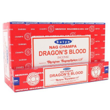 Box of 12 Packs of Dragon's Blood Incense Sticks by Satya