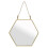 Large Gold Geometric Mirror 1