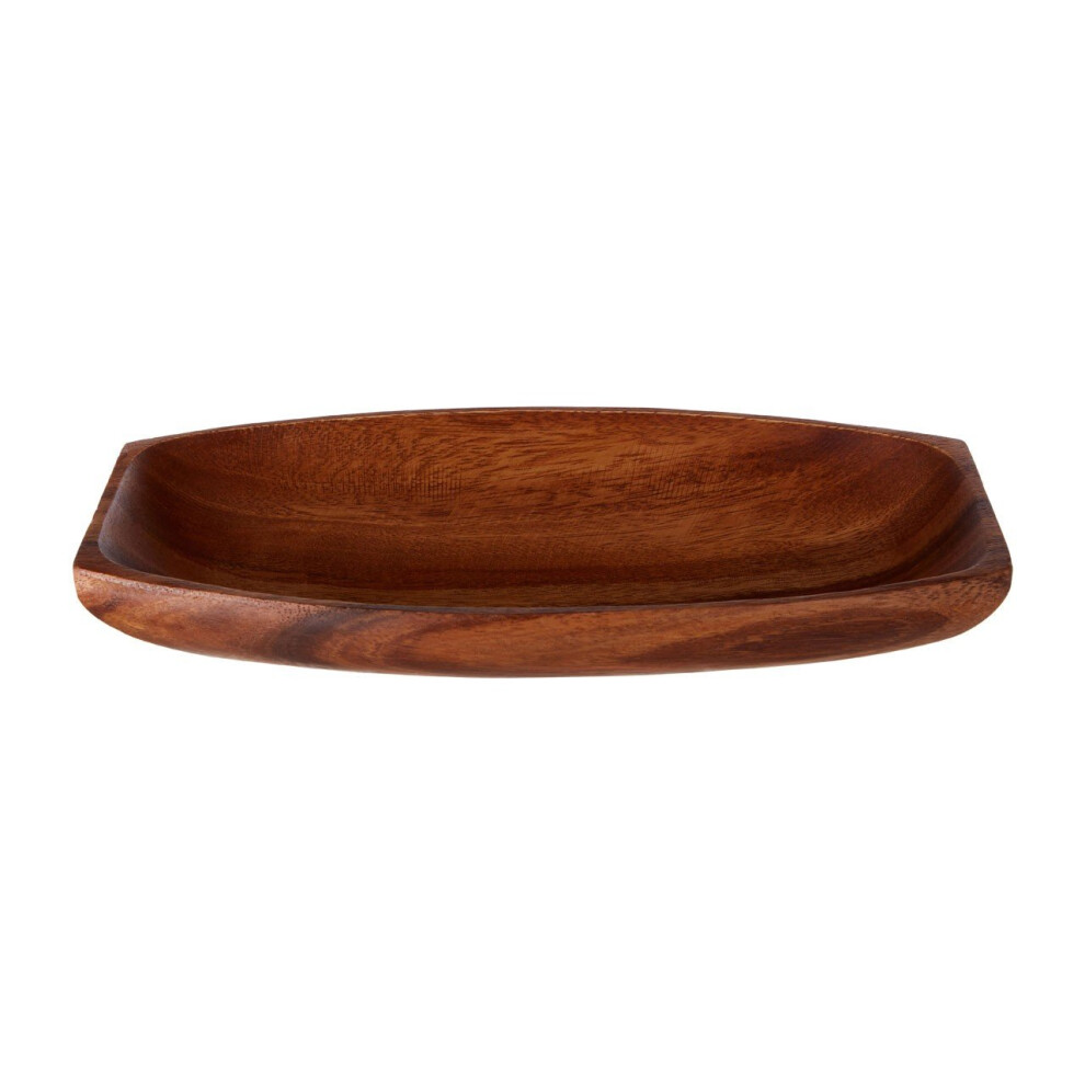 Premier Housewares Elegant Small Oblong Serving Dish, Versatile Serving Dish, Natural Large Serving Dish For Breakfast