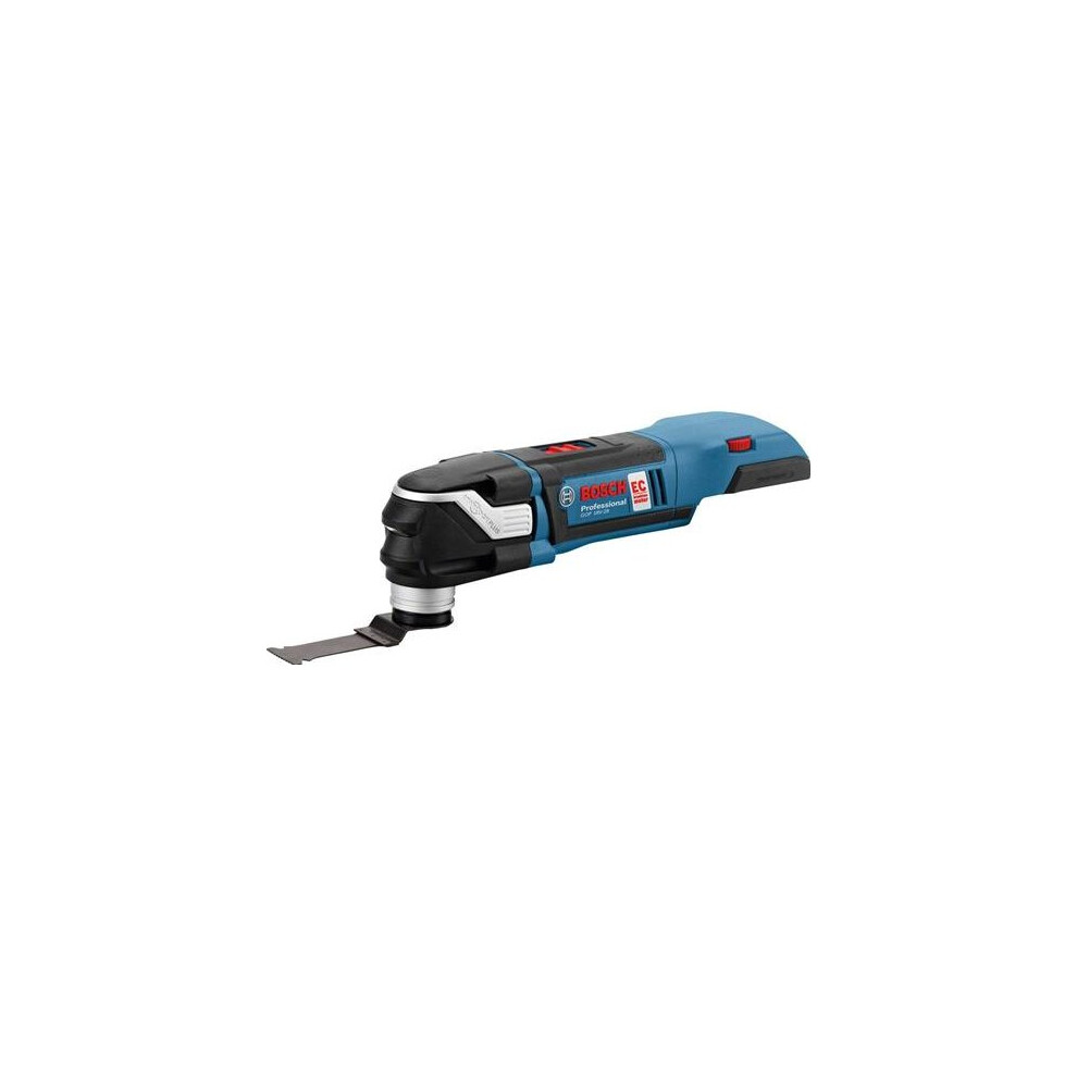 Bosch Professional GOP 18 V-28 Cordless Multi-Cutter + PAIZ 32 APB StarlockPlus BIM Plunge Cut Saw Blade (Without Battery and Charger) - L-Boxx