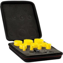 Starrett KDC10022 HSAW KIT PLUMBER Deluxe Plumbers Hole Saw Kit (12-Piece)
