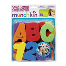 Munchkin Learn Bath kirjaimia ja numeroita 36 kpl taaperon kylpylelu