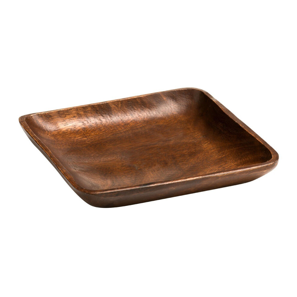 Kora Square Serving Dish, Attractive Natural Grain Finish