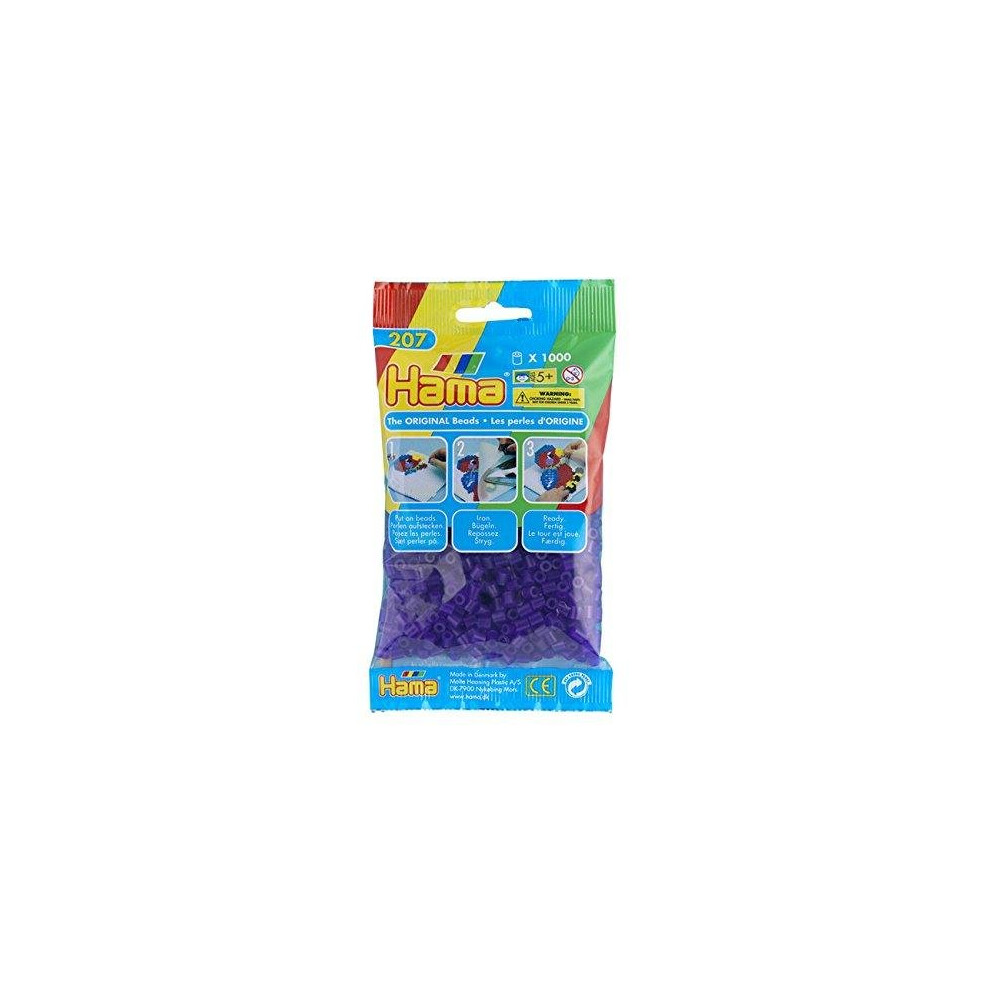 Hama 207-24 1000 transparent purple beads