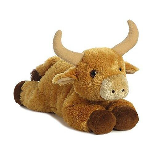 Aurora World Aurora Γλυκό Φλαπσί Toro Ταύρος - Διασκεδαστικός και Χαριτωμένος - Καφέ 12 Ίντσες