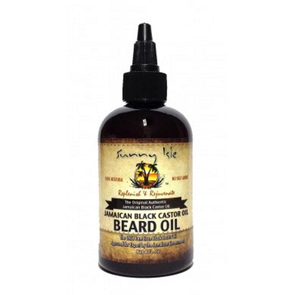 Sunny Isle Jamaican Black Castor Beard Oil, 4 Ounce By Sunny Isle-image
