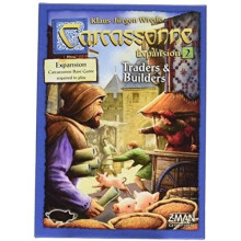 Carcassonne Traders & Builders Board Game EXPANSION - New Strategies Await! Medieval Tile-Laying Strategy Game for Kids and Adults Ages 7+ 2-6