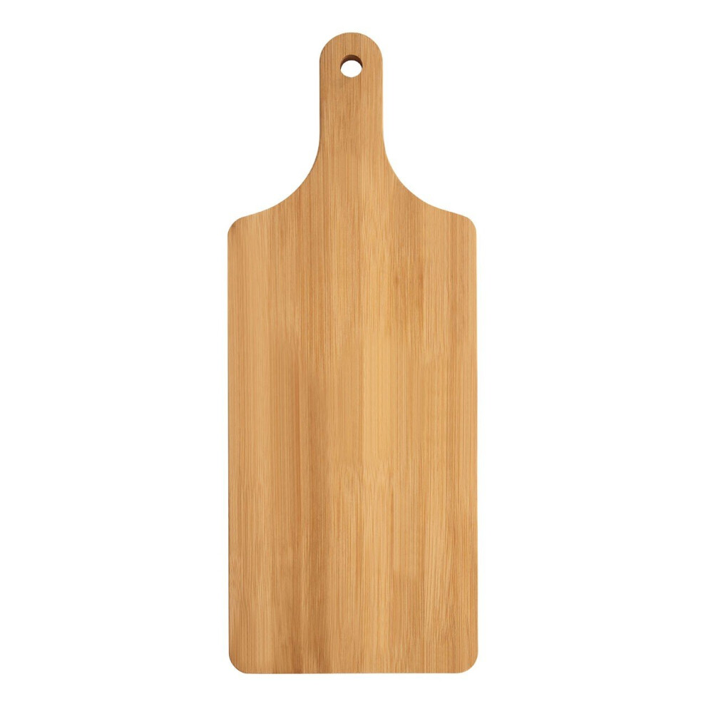 Premier Housewares Large Bamboo Paddle Chopping Board, Rectangular Cutting Board For Kitchen, Natural Wood Chopping Board