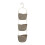 Premier Housewares 3-Tier Shower Caddy - Grey 1