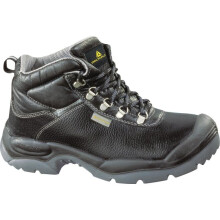 (7) Delta Plus SAULT Split Leather Safety Work Boots Black (Sizes 7-12)