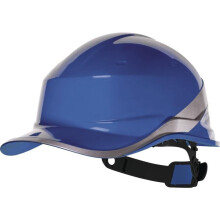 (Blue) Delta Plus DIAMOND V ABS Baseball Cap Style Safety Hard Hat Helmet (Various Colours)