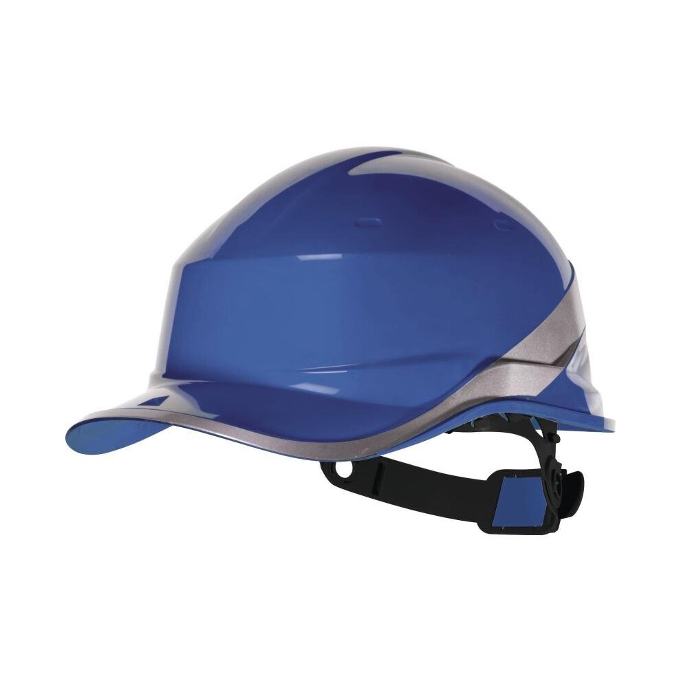 (Blue) Delta Plus DIAMOND V ABS Baseball Cap Style Safety Hard Hat Helmet (Various Colours)