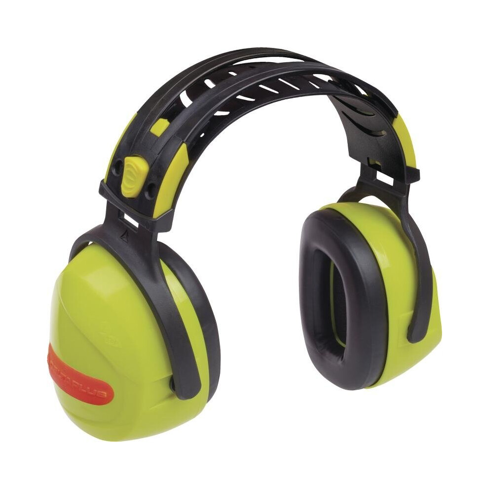 (Yellow) Delta Plus INTERLAGOS Safety Ear Defenders SNR 33 dB (Yellow or Grey)