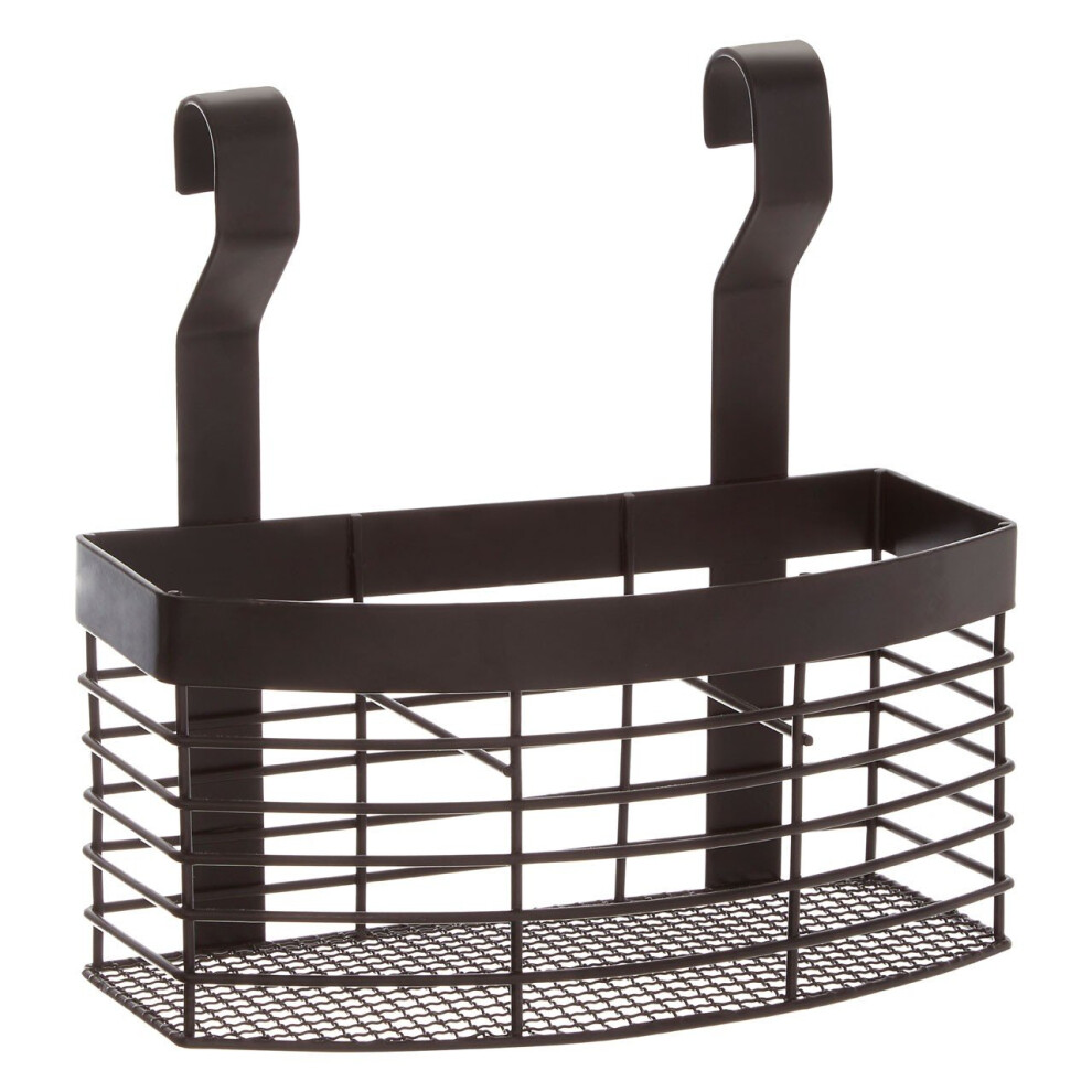 Sorello Hanging Storage Basket, Iron, Black