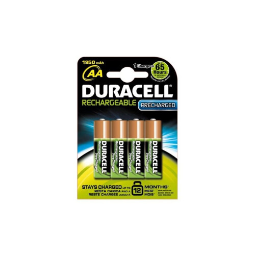 Duracell Pilhas hr06 2000a Duracell 1.5v permanecem carregadas - x4