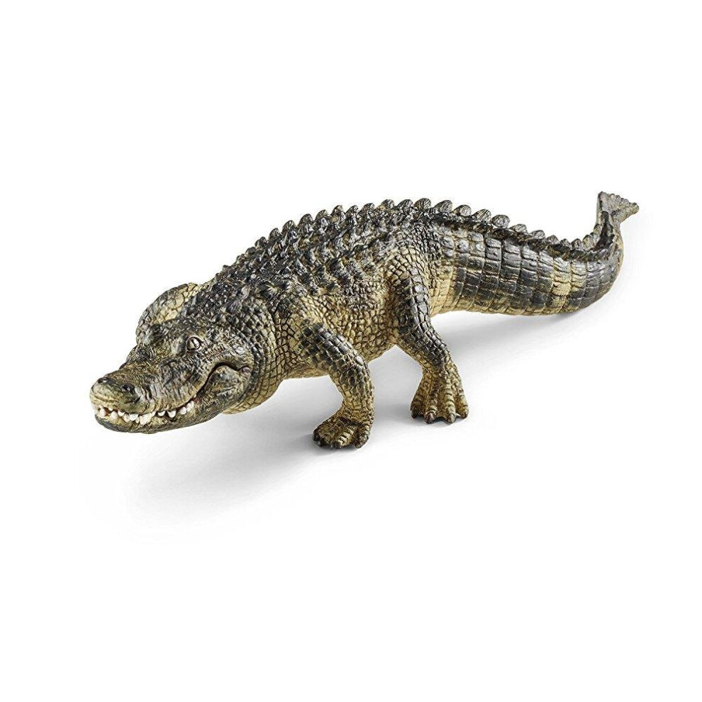 Schleich Alligator Toy Figure White