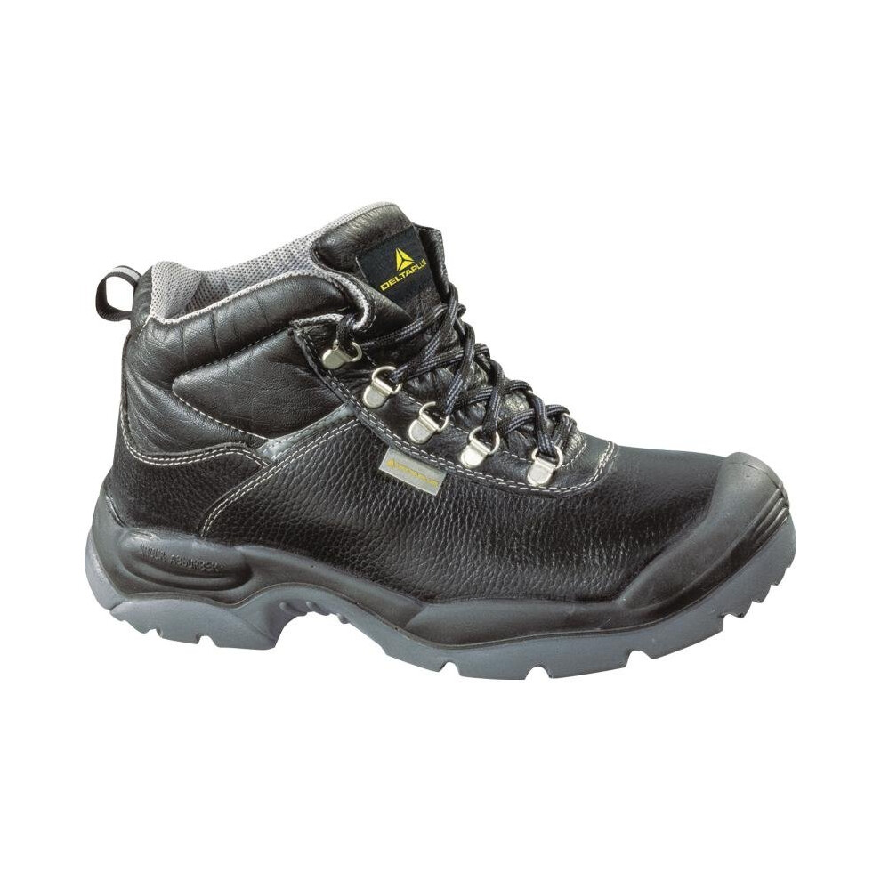 (9) Delta Plus Sault Split Leather Safety Work Boots Black (Sizes 7-12) 3295249100476
