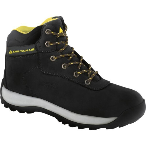 (8) Delta Plus LH842 Nubuck Leather Hiker Safety Work Boots Black (Sizes 7-12)