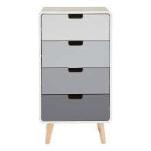 Milo 4 Drawer Cabinet - Grey & White Gradient