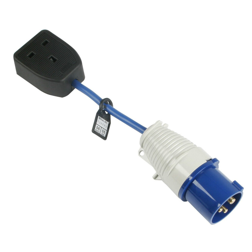 Defender Fly Lead Adaptor (16Amp Plug & 13Amp Socket 240V) E85300