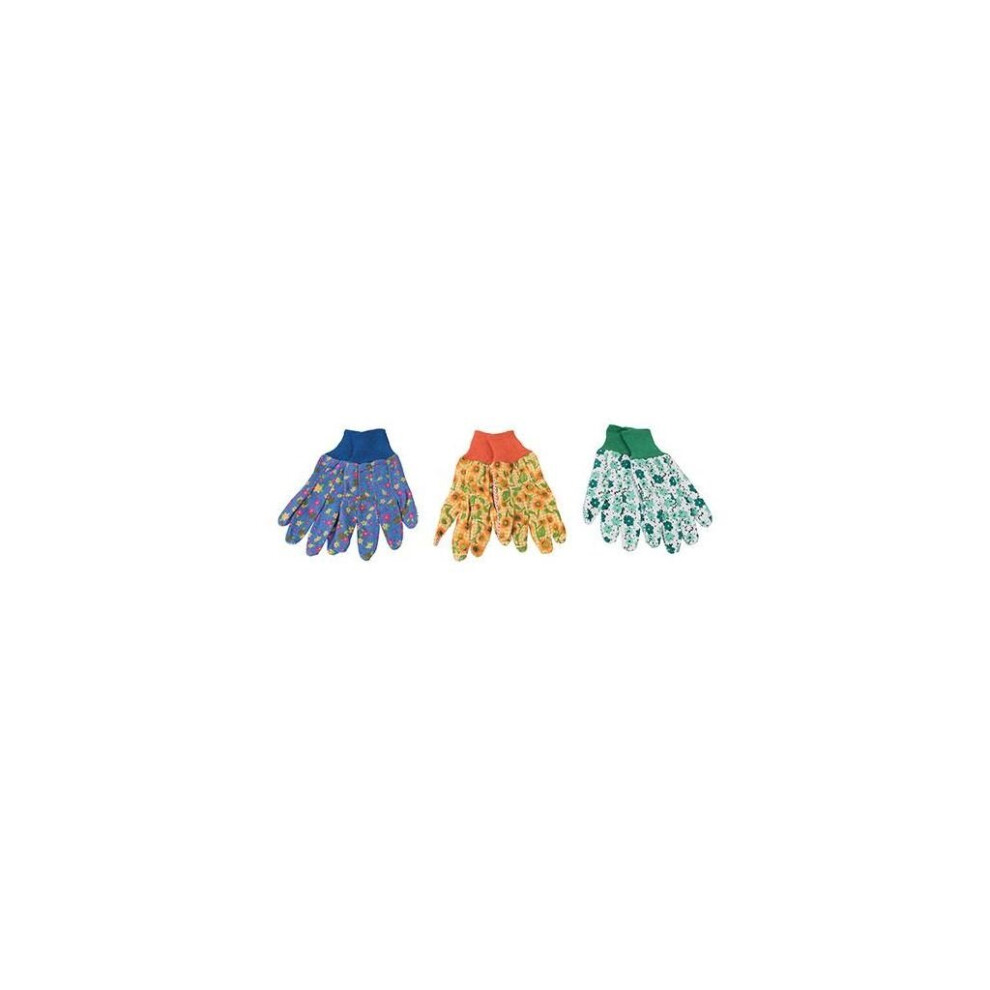 Floral Gardening Gloves 3pk - Medium