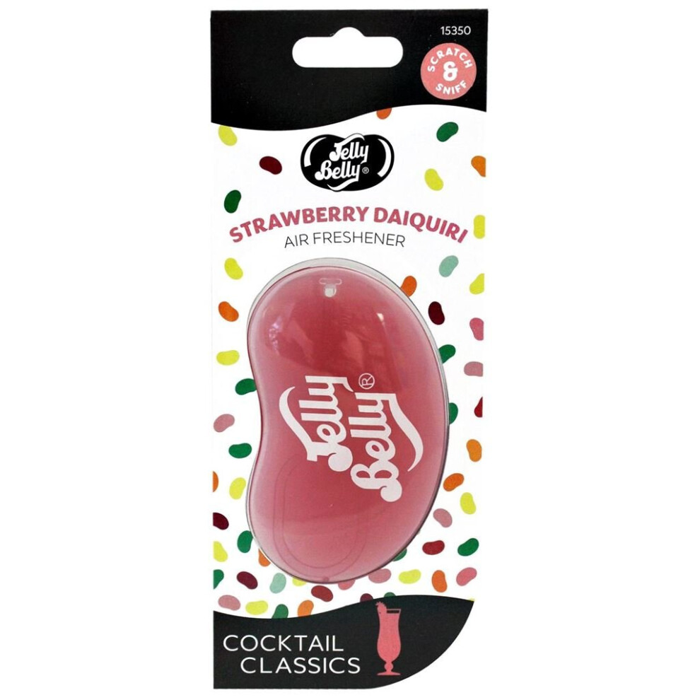 Strawberry Daiquiri 3D Car Air Freshener - Iconic Design, Up to 30 Days of Fragrance | 15350A