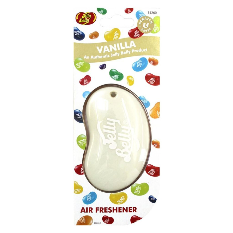 Vanilla 3D Hanging Air Freshener - 190mm x 75mm x 10mm, Long-Lasting Fragrance, 15260NB, Car/Home/Office