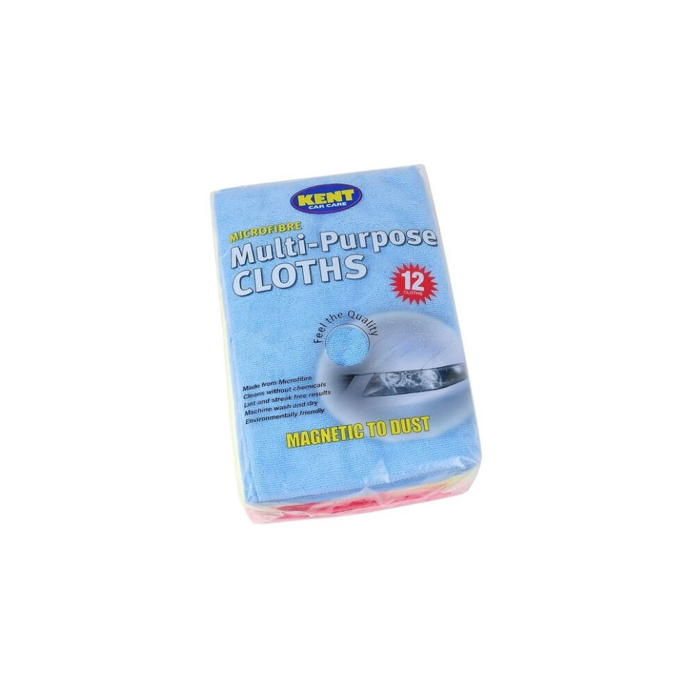 Microfibre Multi Purpose Cloths - Pack Of 12