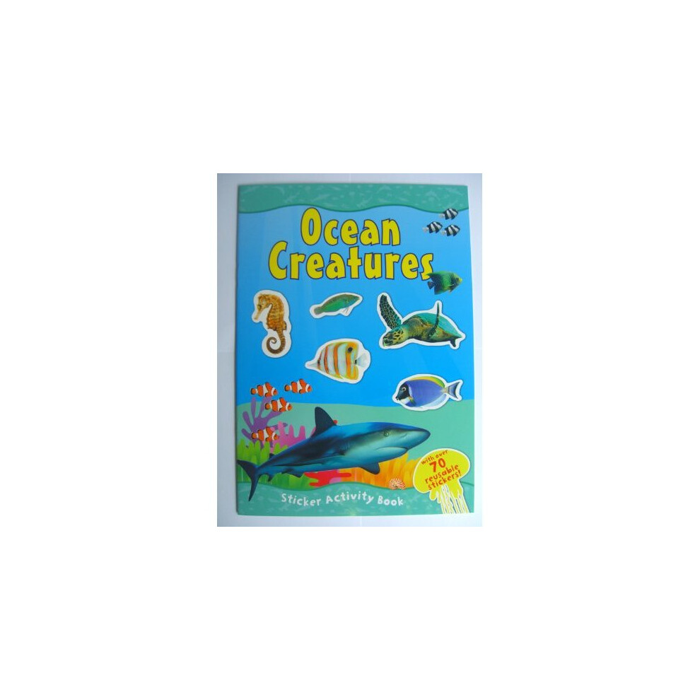 OCEAN CREATURES Sticker Activity Book (A4)