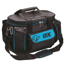 OX Pro Heavy Duty Round Top Tool Bag OX-P261747 | Waterproof Moulded Base, Padded Strap, Multi-Compartments
