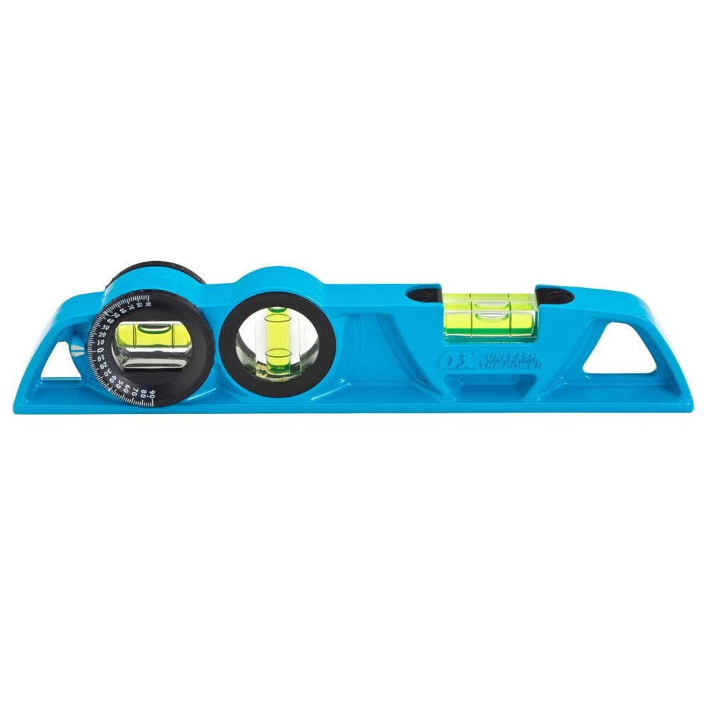 OX Trade Die-cast Aluminium Torpedo Spirit Level - 250mm