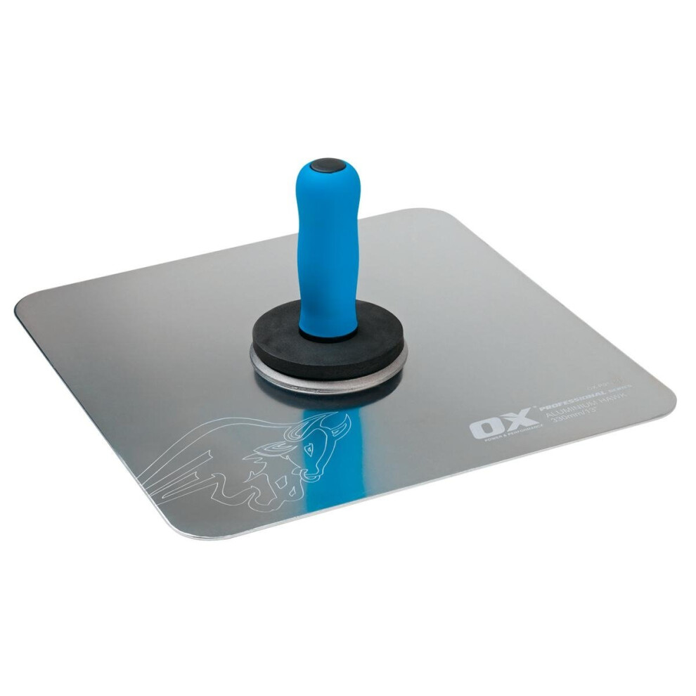 OX Pro Plasterers Hawk Tempered Aluminium - 330 x 330mm