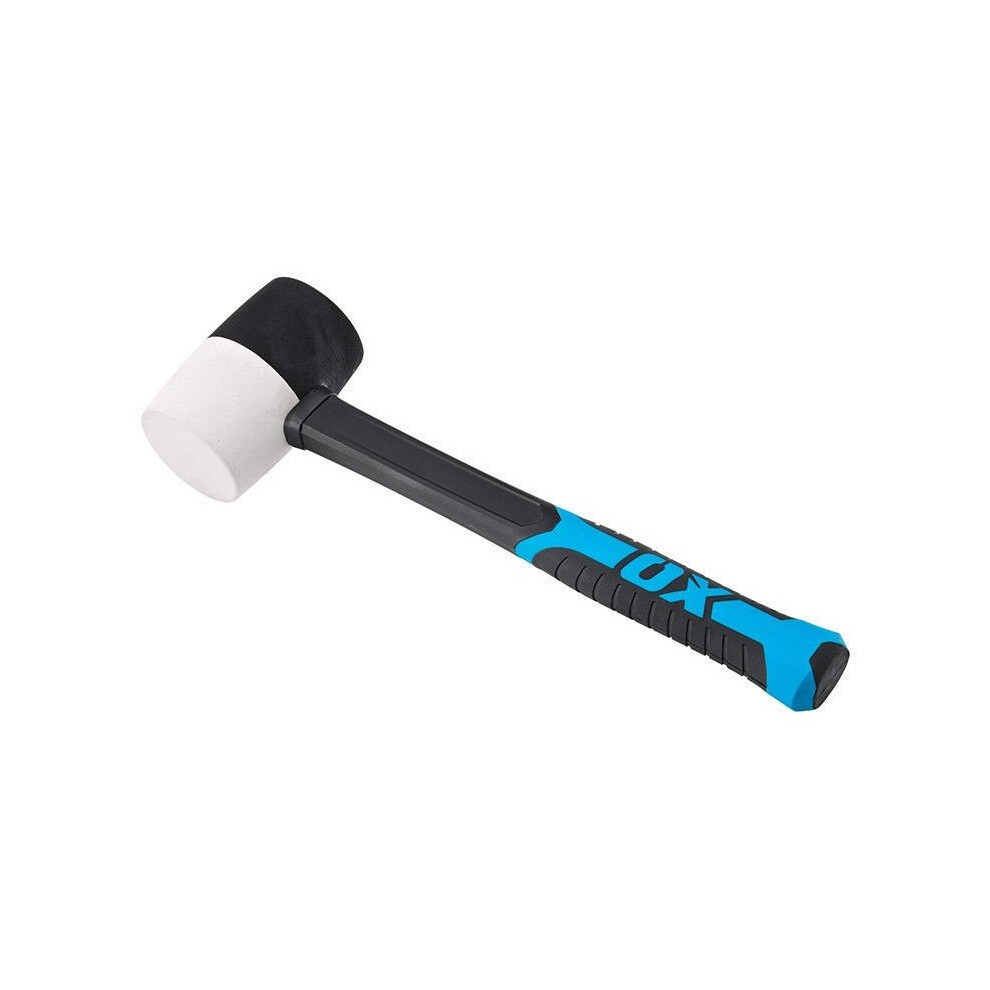 (32oz) OX Fibreglass Handle Combination Rubber Mallet (Various Sizes)