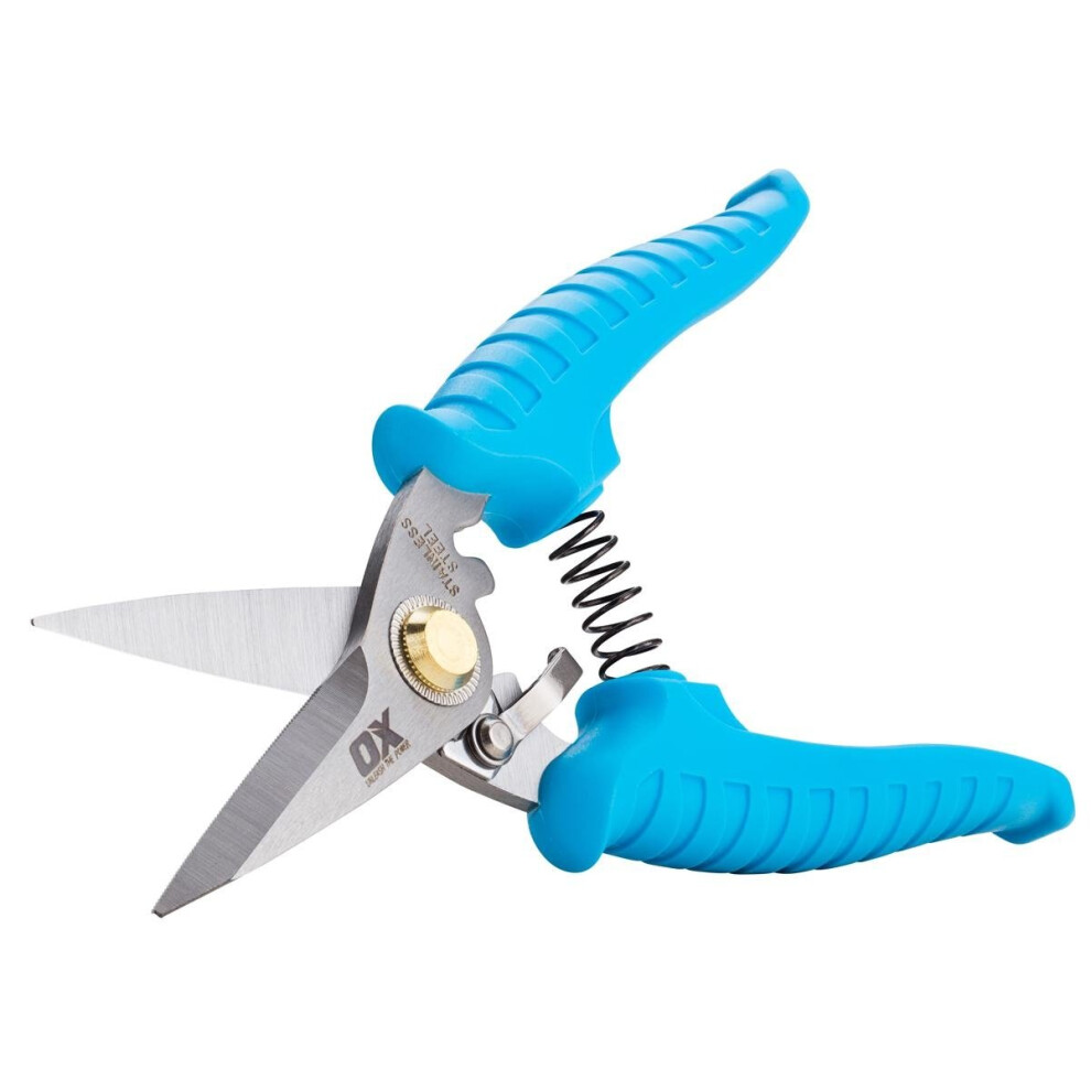 OX Pro Durable Ultra Sharp Multipurpose Snips - 185mm