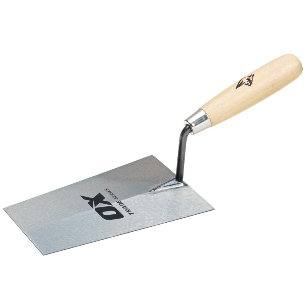 OX Trade Bucket Trowel with Carbon Steel Blade - 180mm