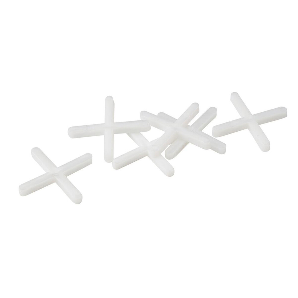 (2mm) OX Trade Cross Shaped Tile Spacers Pack of 250 (Various Sizes)