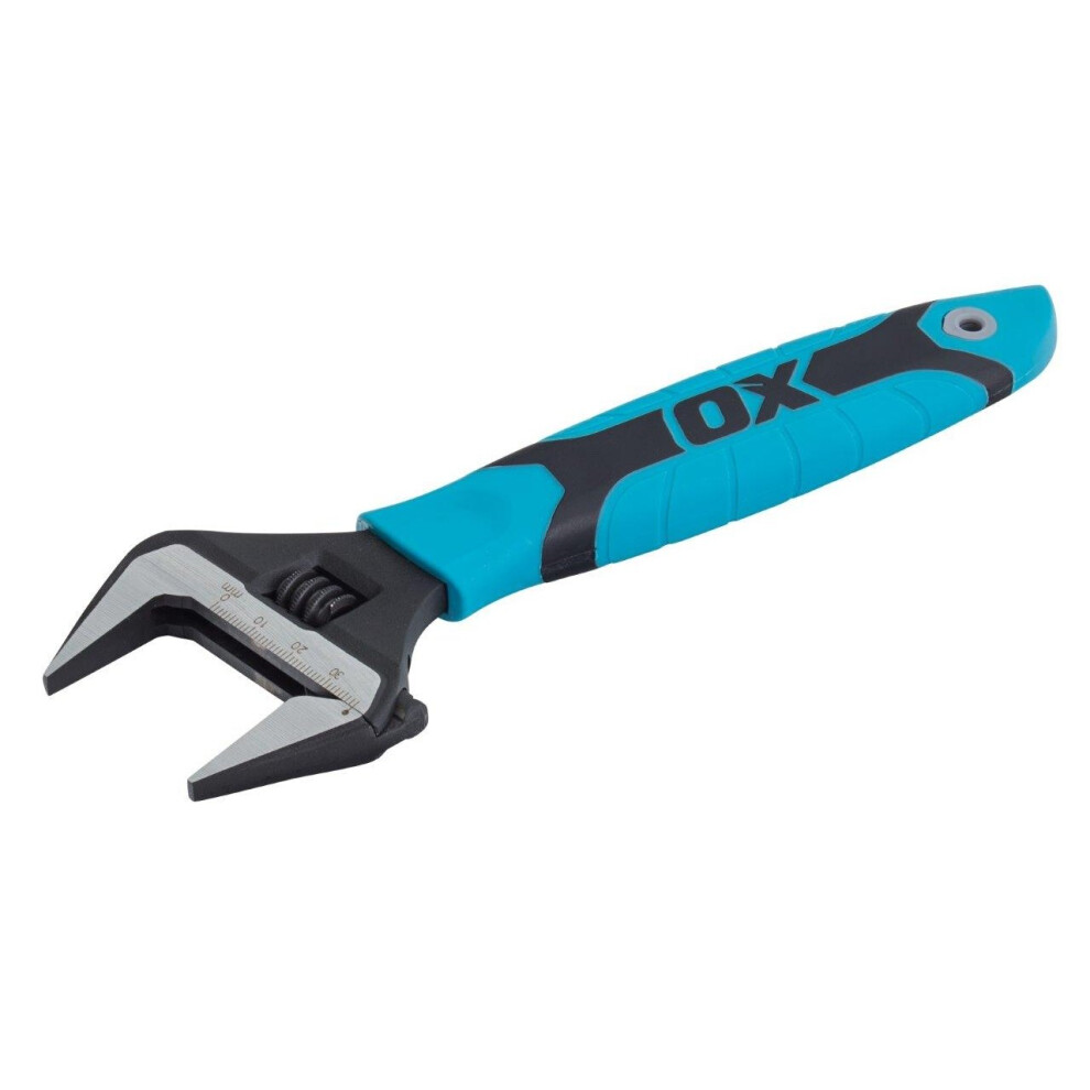 Ox (300Mm) Pro Series Adjustable Wrench With Extra Wide Jaw (Various Sizes)