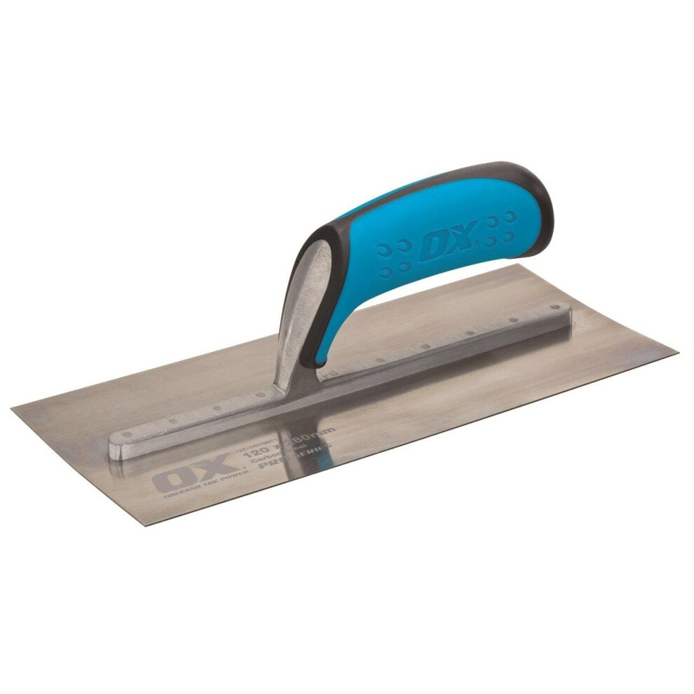 (120 x 280mm) OX Pro Plasterers Trowel with Duragrip Handle Carbon Steel (Various Sizes)