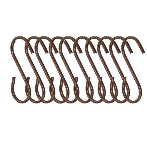 Premier Housewares Set of 10 Sorello Hanging Hooks, Iron, Black