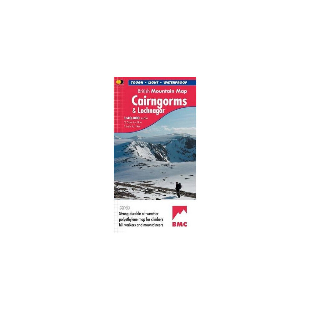 Cairngorms and Lochnagar (British Mountain Map)