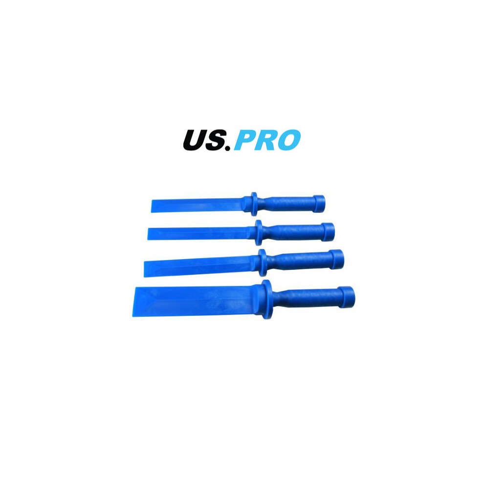 US PRO 4 pc Non Marking Automotive Plastic Scraper Set 19 - 38mm 5443