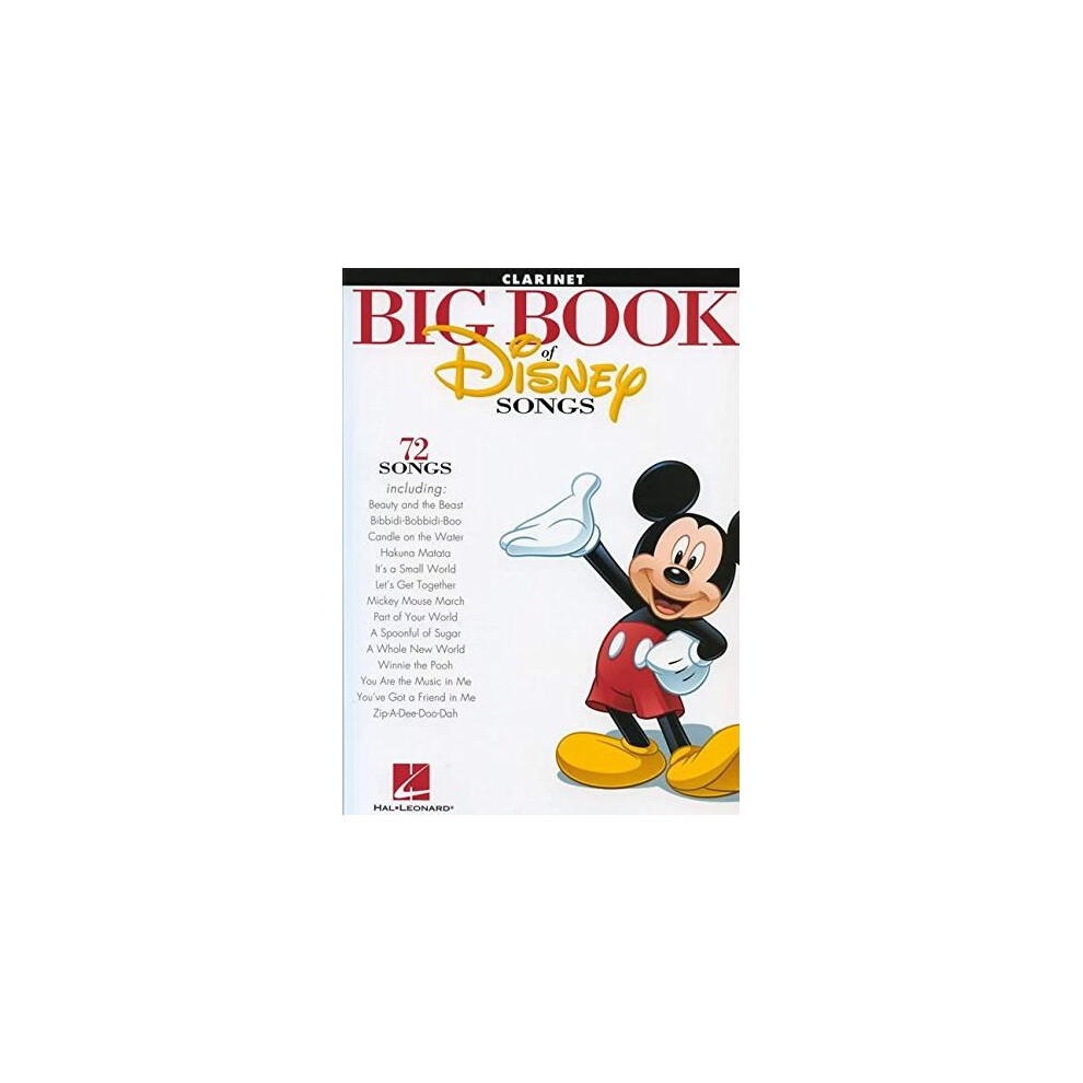 The Big Book Of Disney Songs - Clarinet
