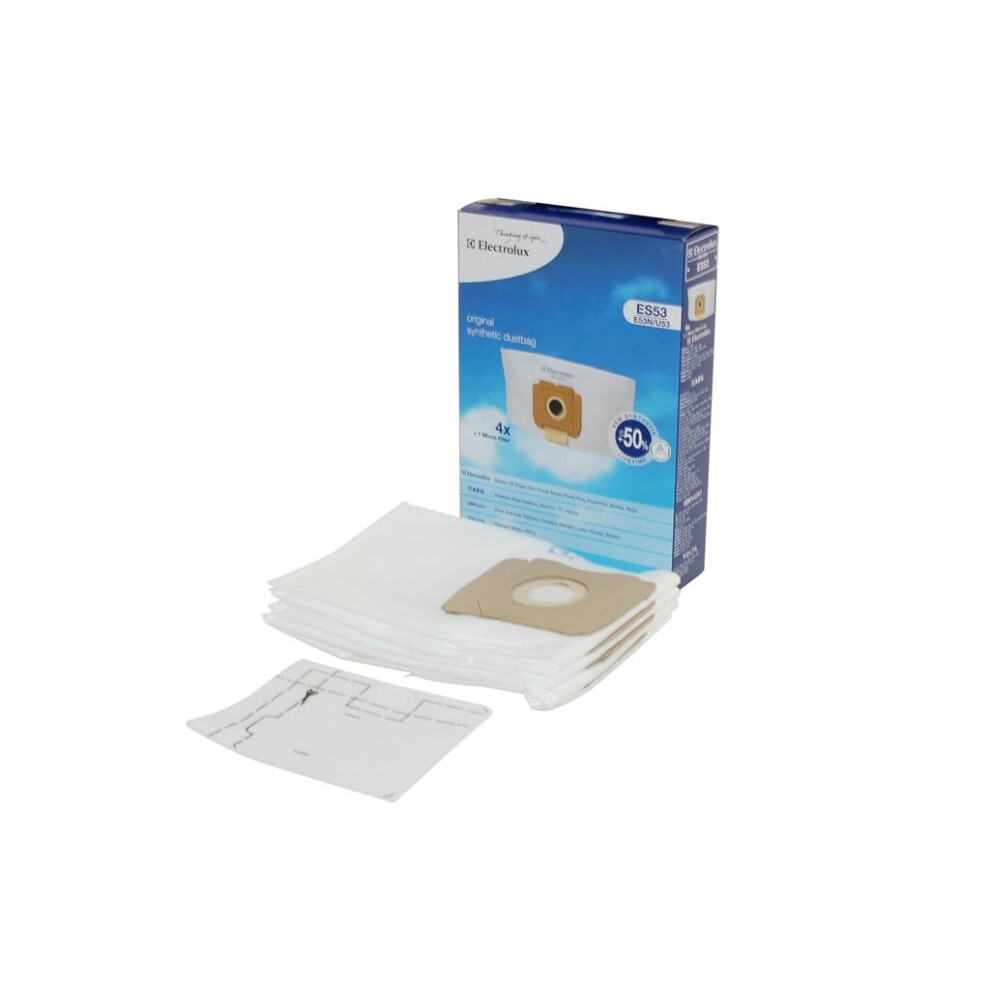 Electrolux Vacuum Fibre Bags and Filter Pack (ES53)