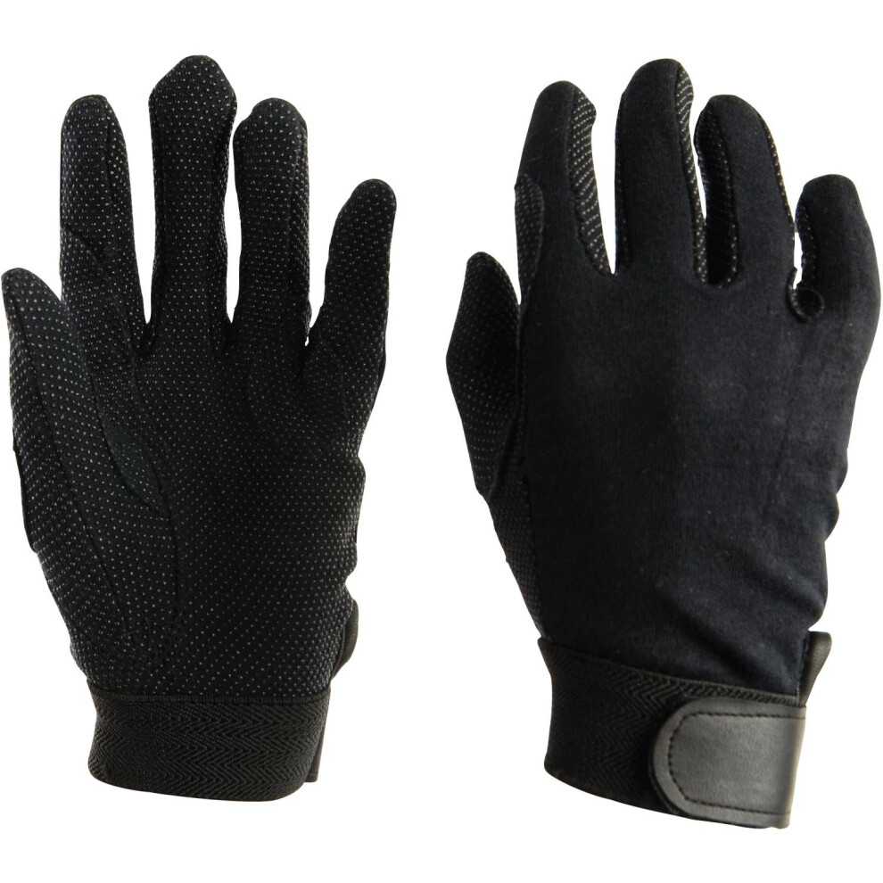 (Medium, Black) Dublin Track Riding Gloves