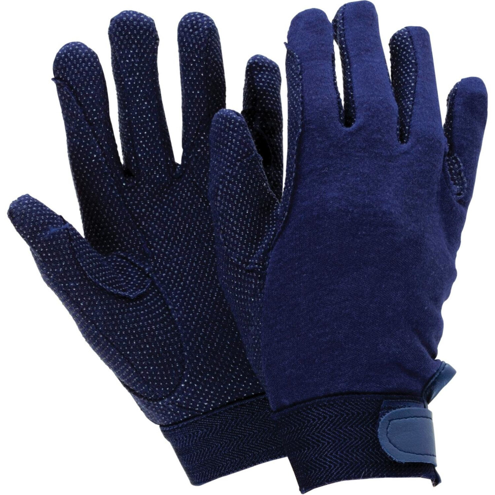 (Small, Navy) Dublin Track Riding Gloves