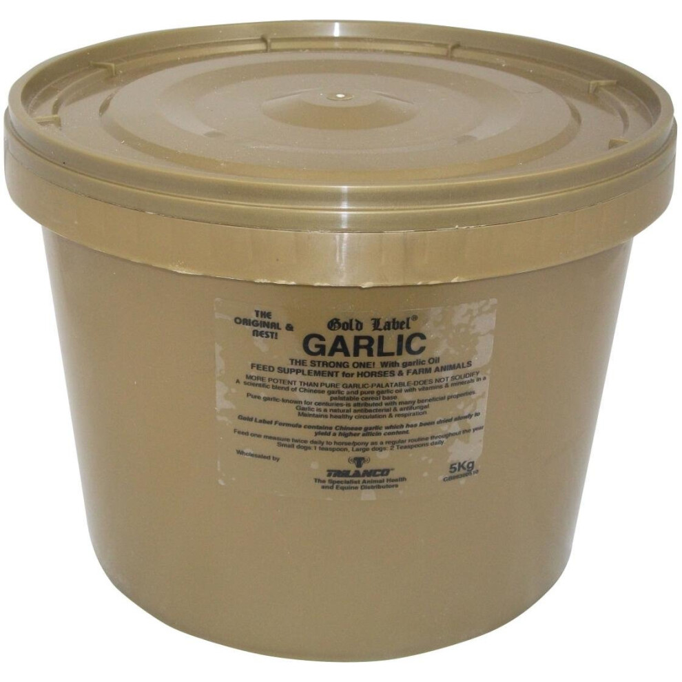 Label (5 Kg) Garlic Powder Gold