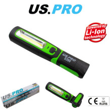 US PRO COB Inspection Light & LED Torch 3W COB, Rechargeable 5390, 360 Rotating, Magnetic Base, USB-C